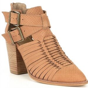 GIANI Bini Leather Strappy Heeled Sandal Boots